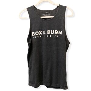 BOX N BURN Tank Top Trainer Boxing Fighting Fit Md